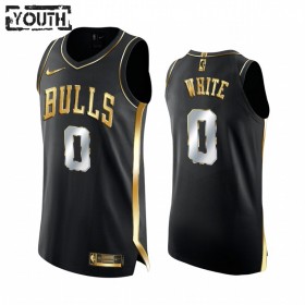 Dres Chicago Bulls Coby White 0 2020-21 Crna Golden Edition Swingman - Dječji